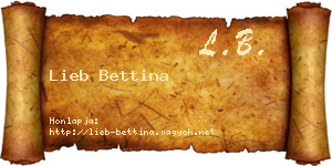 Lieb Bettina névjegykártya