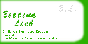 bettina lieb business card